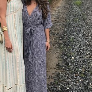 Purple Kimono Style Maxi Dress